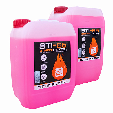 Теплоноситель (антифриз) STI этиленгликоль (-65°C) 10 кг.